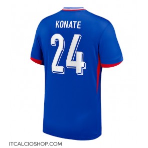 Francia Ibrahima Konate #24 Prima Maglia Europei 2024 Manica Corta